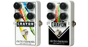 Electro Harmonix Releases the Crayon Full-Range Overdrive Effects Pedal